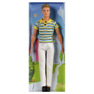 Кукла Defa. Kevin Юноша в белых брюках и футболке-поло, 2 вида в коллекции, 30 см