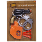 Игровой набор Abtoys Боевая сила Пистолет, кобура, 3 пули и наручники