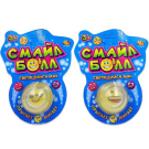 Мяч ABtoys Смайл Болл светящийся на батарейках 2 вида