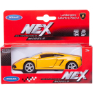 Машинка Welly 1:38 с пружинным механизмом,LAMBORGHINI GALLARDO LP560-4 желтая