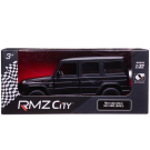 Машинка металлическая Uni-Fortune RMZ City серия 1:32 Mercedes Benz G63 AMG, инерционная. чёрный матовый цвет, двери открываются