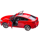 Машина металлическая 1:24 BMW X6M, цвет красный, двери и капот открываются