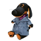 Мягкая игрушка BUDI BASA Собака Ваксон в пальто из экокожи 25 см