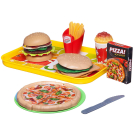 Набор продуктов Junfa Фаст Фуд серия Гурман: Сытный обед с пиццей и бургерами в компании друзей