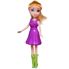 Кукла Junfa 23 см с 2 платьями (красным и фиолетовым) в сапожках с игровыми предметами