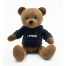 Мягкая игрушка Fixsitoysi Медведь Друг 25 см темно коричневый