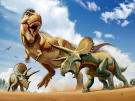 Пазл Prime 3D Тираннозавр против трицератопса 500 элементов