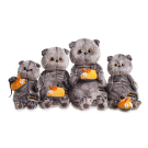 Мягкая игрушка BUDI BASA Кот Басик и мышка 19 см