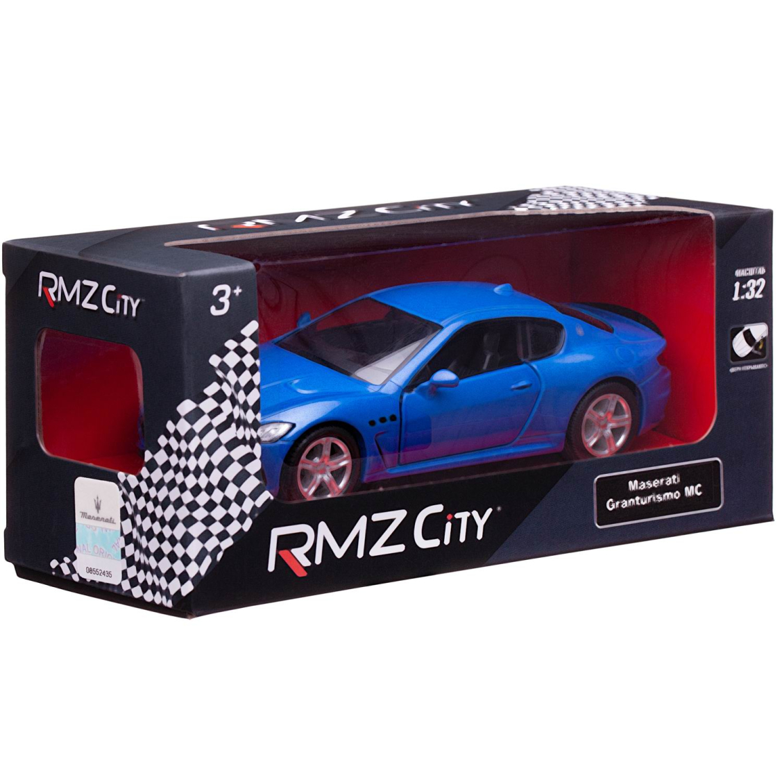 Машинка металлическая Uni-Fortune RMZ City 1:32 Maserati GranTurismo MC 2018 (цвет синий)
