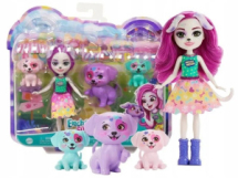 Игровой набор Mattel Enchantimals Кукла Далматинец Десса с 3 зверушками