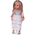 Кукла Junfa Ardana Baby в белом платье с серебристыми пайетами 45 см
