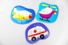Пазлы контурные Baby Toys Половинки Транспорт