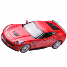Машина металлическая RMZ City серия 1:32 Chevrolet Corvette Grand Sport, инерционная, цвет красный матовый, двери открываются