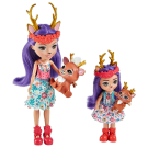 Игровой набор Mattel Enchantimals Данесса Оленни с сестричкой и питомцами