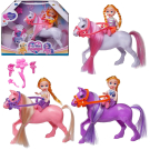 Игровой набор ABtoys Моя лошадка Лошадка и девочка-наездница 3 вида