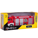 Машинка металлическая Uni-Fortune RMZ City пожарная 1:64 MAN, без механизмов, цвет красный 18.8 x 5.17 x 9 см