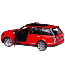 Машина металлическая 1:24 Range Rover, цвет красный , двери и капот открываются