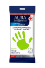 Влажные салфетки AURA антибактериальные Derma Protect РОМАШКА pocket-pack 20шт