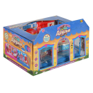 Игровой набор Abtoys Счастливые друзья Модульная комната Кухня с мебелью и фигурками животных, 12 предметов, в коробке