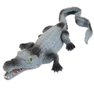 Фигурка Abtoys Юный натуралист Рептилии Крокодил (серо-черный), термопластичная резина