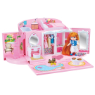 Игровой набор Abtoys В гостях у куклы Дом кукольный в сумке-переноске с куклой и аксессуарами.