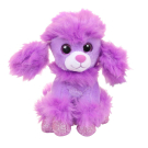 Мягкая игрушка ABtoys Собачка Карамелька, фиолетовая 14 см