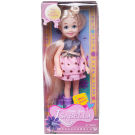 Кукла Junfa 14см в серебристо-розовом платье
