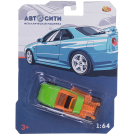Машинка Abtoys Автосити металлическая без механизмов 1:64 в ассортименте