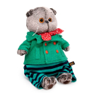 Мягкая игрушка BUDI BASA Кот Басик в круизном костюме 19 см