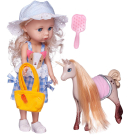 Кукла Junfa Ardana Baby блондинка в бело-голубом платье с единорогом 32,5 см