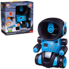 Игра-тир интерактивная Junfa Бой с роботом 2 бластера и 24 мягких шарика, со световыми и звуковыми эффектами, голубой