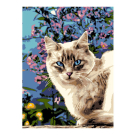 Набор для творчества LORI Картина по номерам на картоне Голубоглазая красотка 28,5*38 см