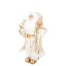 Фигурка Maxitoys Дед Мороз в длинной Золотой Шубке с Подарками и Посохом, 30 см