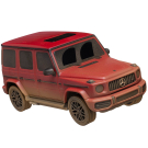 Машина р/у 1:24 Mercedes-Benz G63 AMG-Muddy version, красный, 2,4G Модель с эффектом загрязнения.