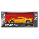 Машина металлическая RMZ City серия 1:32 Ford GT 2019, инерционный механизм, желтый матовый цвет, двери открываются.