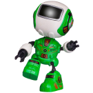 Робот ABtoys металлический, со звуковыми эффектами, зеленый