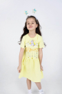 Платье для девочки Единорожка короткий рукав 6-8 лет
