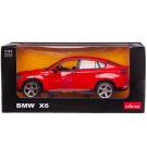 Машина металлическая 1:24 scale BMW X6, цвет красный, двери и капот открываются