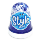 Слайм LORI Style Slime с шариками "Синий с ароматом тутти-фрутти", 130мл.