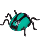 Интерактивная игрушка JUNFA Жук зеленый р/у, ползает по стенам, с зарядным устройством свет