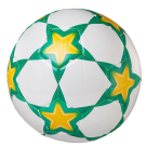 Футбольный мяч Junfa жёлто-зеленый, 22-23 см.