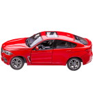 Машина металлическая 1:24 BMW X6M, цвет красный, двери и капот открываются