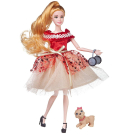 Кукла Junfa Atinil (Атинил) Яркое настроение (в платье с кремовой юбкой) в наборе с собачкой и клатчем 28см