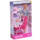Кукла Defa Lucy Мама на прогулке с малышом в наборе с игровыми предметами, 2 вида