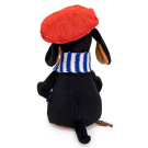 Мягкая игрушка BUDI BASA Собака Ваксон в берете и шарфе 25 см