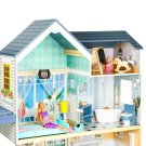 Игровой набор PAREMO Деревянный кукольный домик «Мэделин Авенью» с мебелью 28 предметов