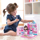 Игровой набор Abtoys В гостях у куклы Дом кукольный в сумочке-переноске с куклой и аксессуарами