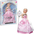 Кукла Junfa Atinil (Атинил) Очаровательная принцесса (в длинном розовом платье) c волшебной палочкой, 28см