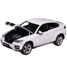 Машина металлическая 1:24 scale BMW X6, цвет белый, двери и капот открываются