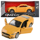 Машинка металлическая Uni-Fortune RMZ City серия 1:32 Ford Mustang 2015 инерционная, цвет желтый, двери открываются